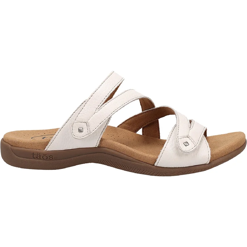 Women's Taos Double U White Leather