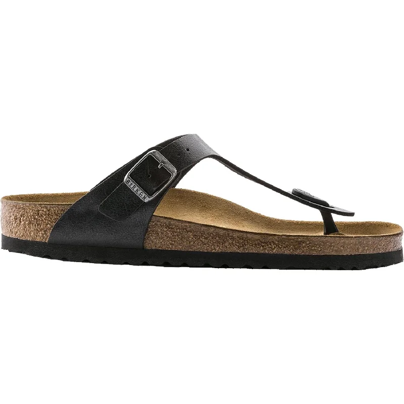 Women's Birkenstock Gizeh Licorice Birko-Flor