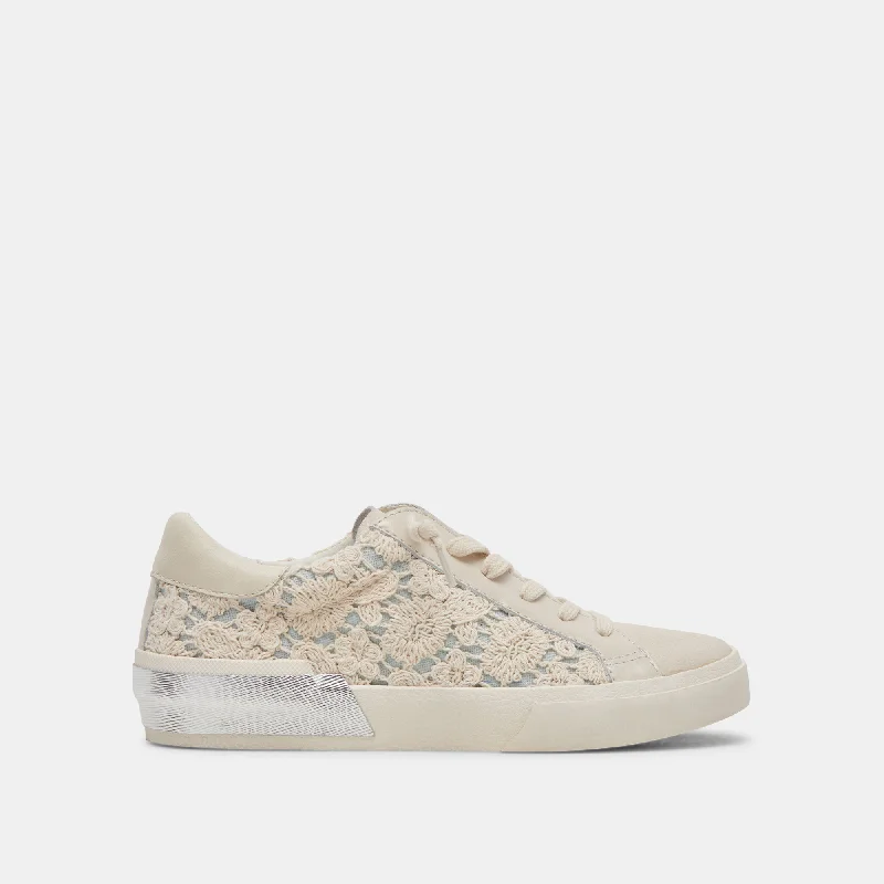 ZINA SNEAKERS CREAM BLUE LACE