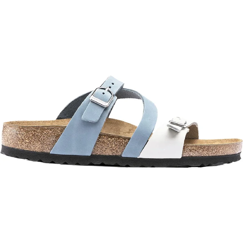 Women's Birkenstock Salina Dove Blue/Mineral Nubuck