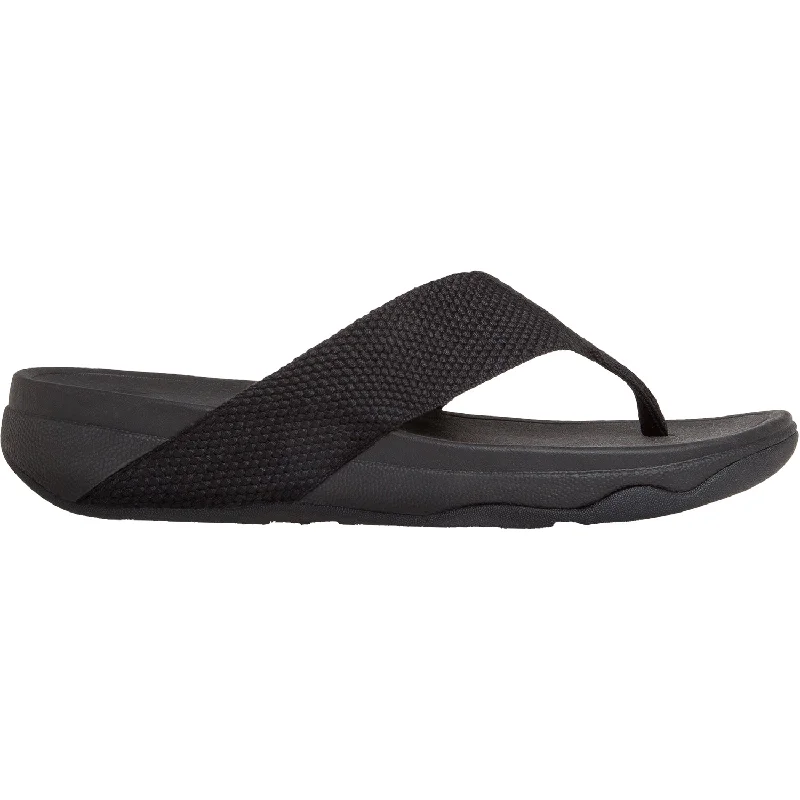 Women's FitFlop Surfa Black Fabric