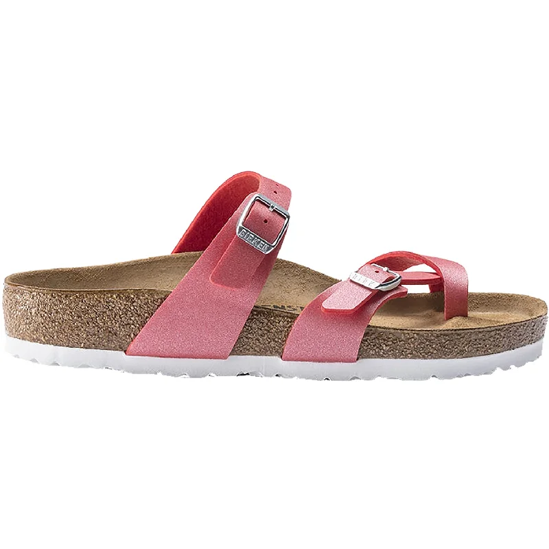 Women's Birkenstock Mayari Icy Metallic Poppy Birko-Flor