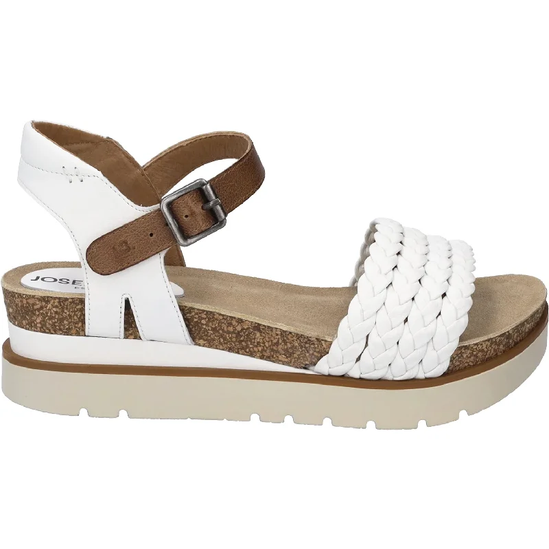 Women's Josef Seibel Clea 16 White Kombi Leather