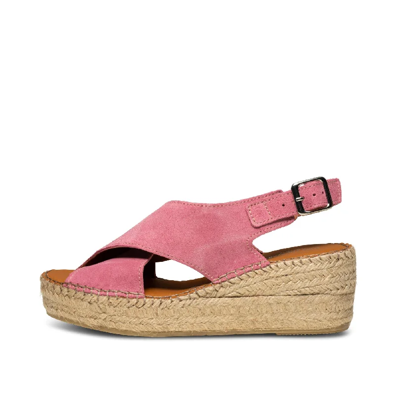 Orchid wedge suede - Soft Pink