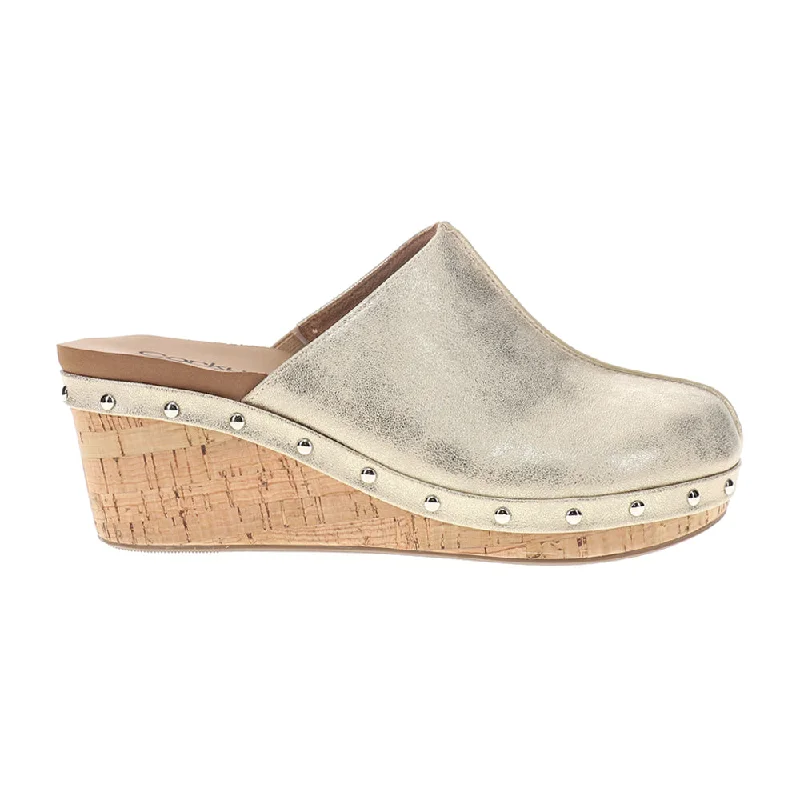 Marley Metallic Studded Clogs Mules