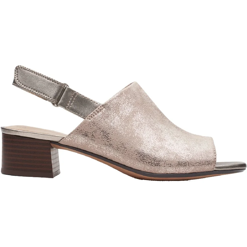 Women's Clarks Elisa Lyndsey Pewter Leather