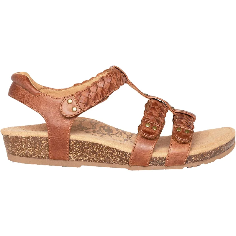 Women's Aetrex Reese Cognac Leather