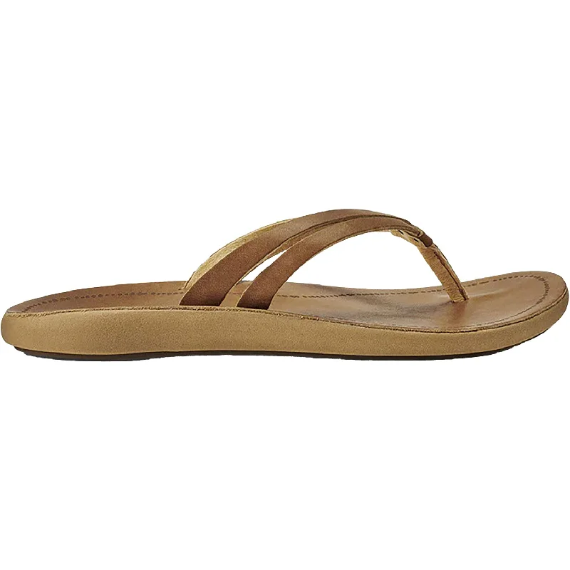 Women's OluKai Kapehe Luana Sahara/Sahara Leather