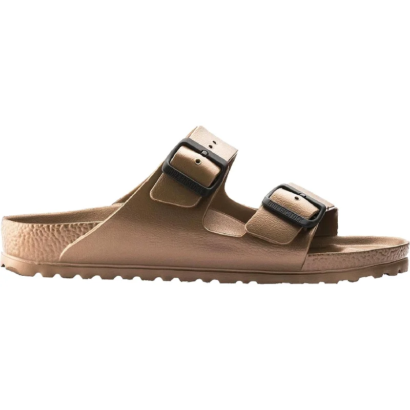 Unisex Birkenstock Arizona Essentials Metallic Copper EVA Synthetic