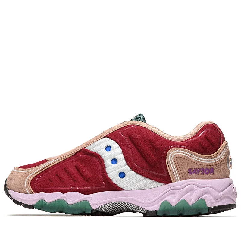 Jae Tips x Saucony Matrix 'No Shoes In The House' - Cranberry