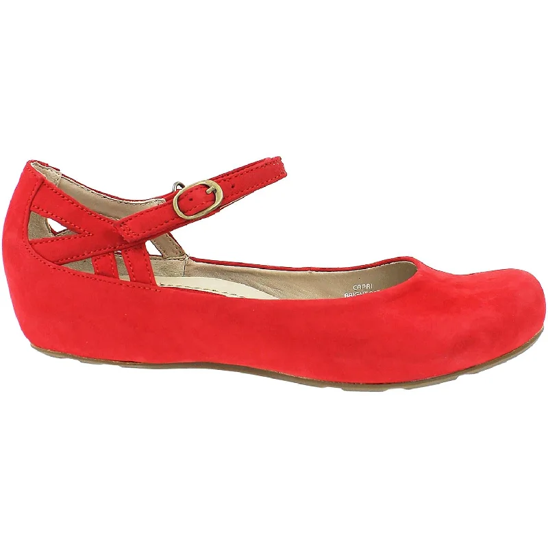 Women's Earthies Capri Bright Red Nubuck