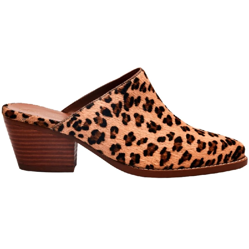 Camelot Leopard Slip On Mules