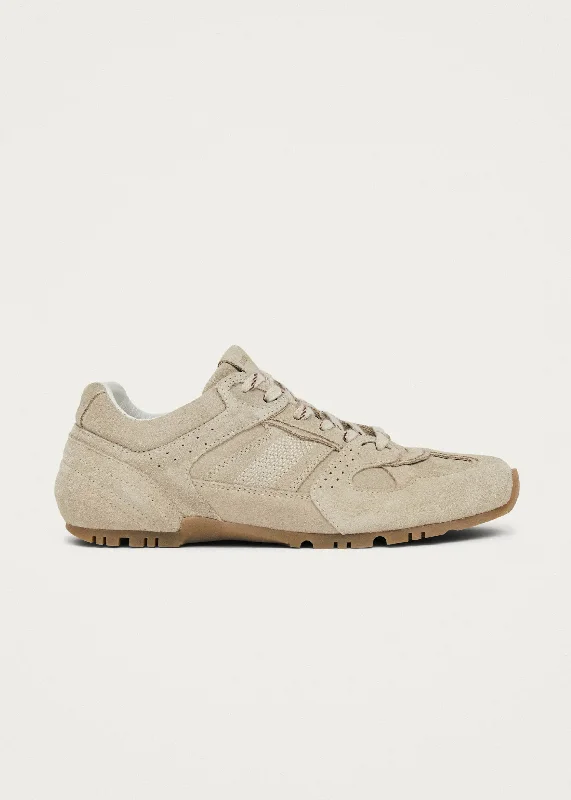 Tb.56 Suede Cream Leather Sneakers