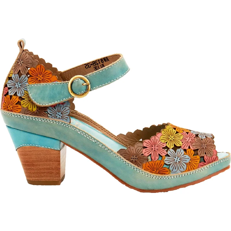 Women's L'Artiste by Spring Step Avnia Blue Multi Leather