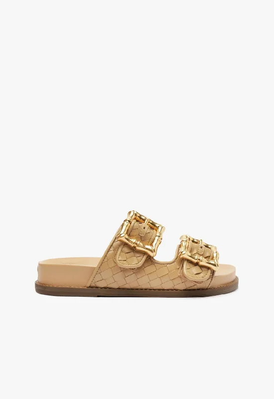 Enola Sporty Woven Leather Sandal