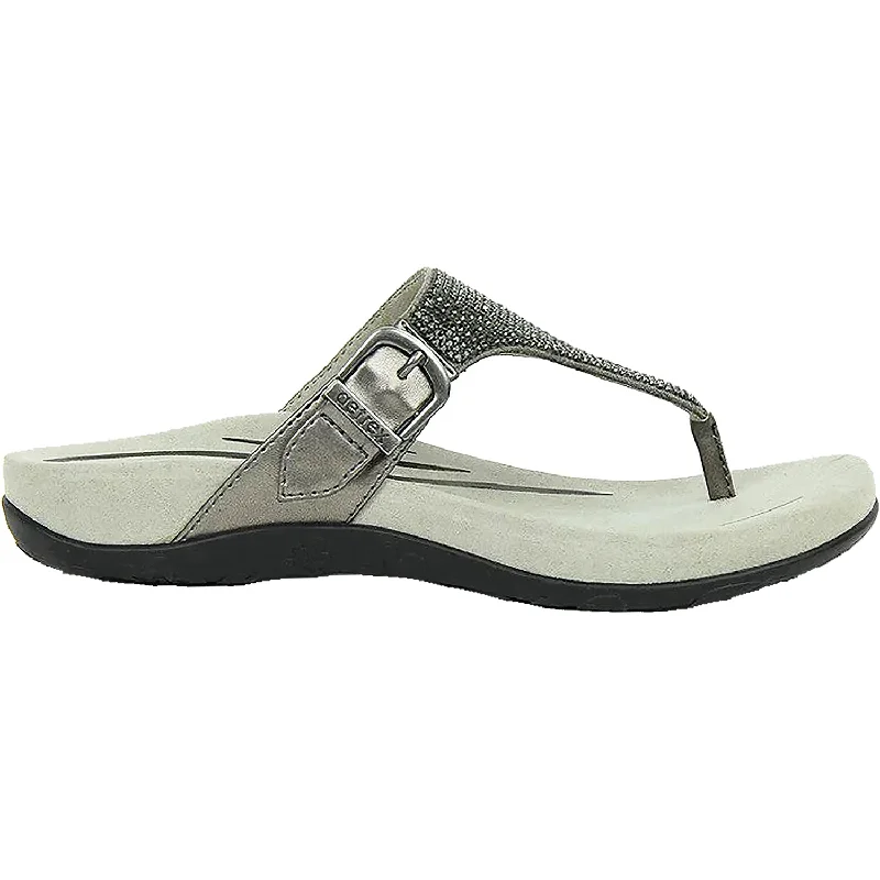 Women's Aetrex Rae Gunmetal Leather