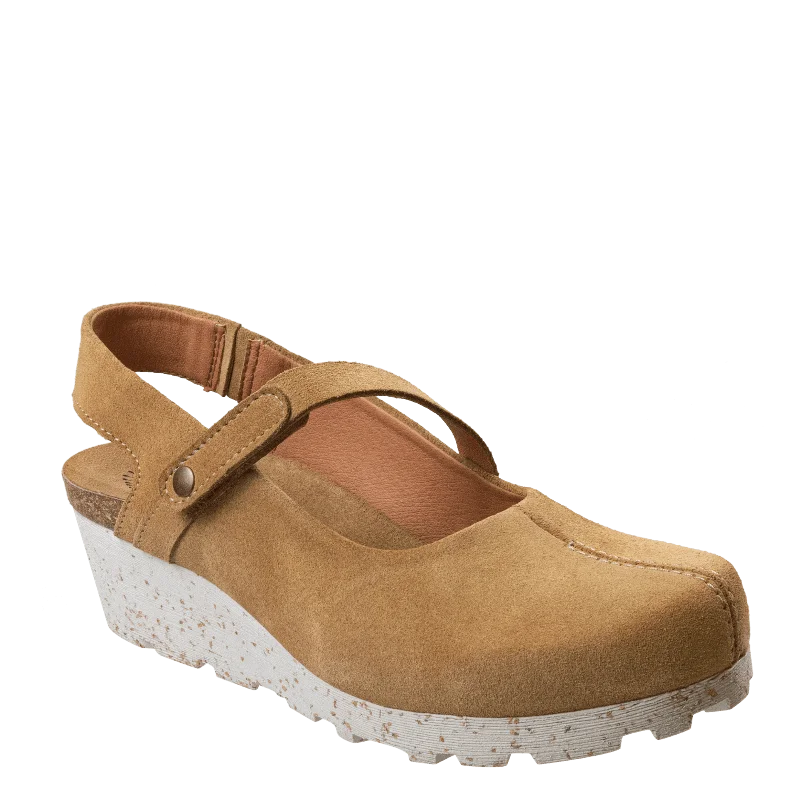 PROG in BEIGE Wedge Clogs