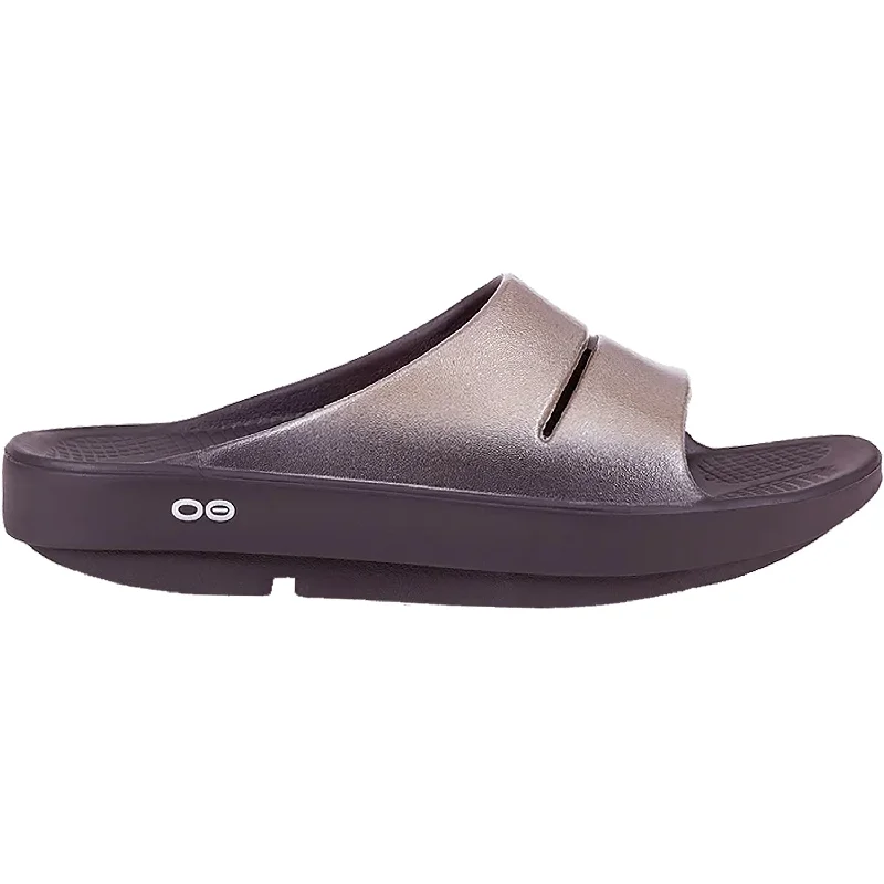 Women's OOFOS OOahah Luxe Latte Synthetic