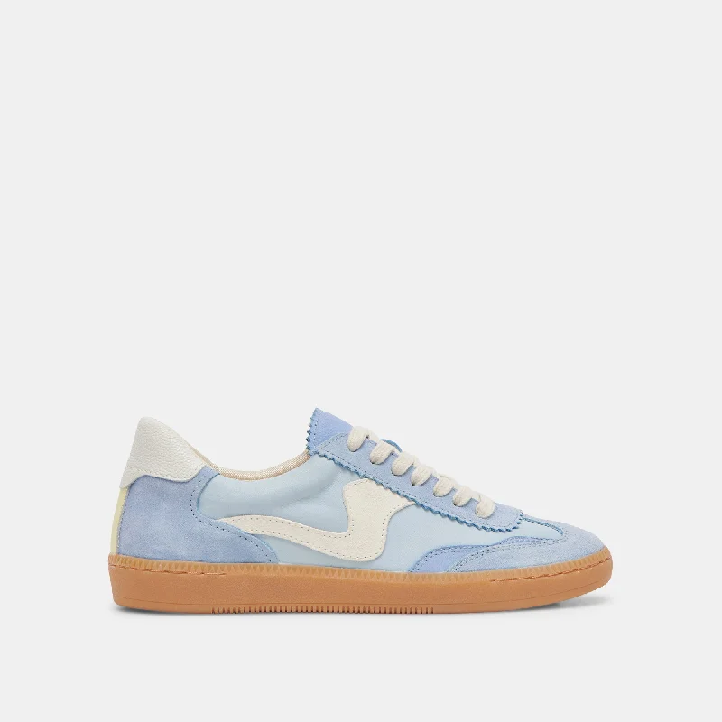 NOTICE WIDE SNEAKERS BLUE SUEDE