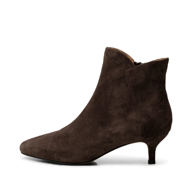 Saga boot suede - DARK BROWN