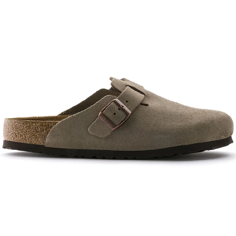 UNISEX BIRKENSTOCK BOSTON SOFT FOOT BED | TAUPE