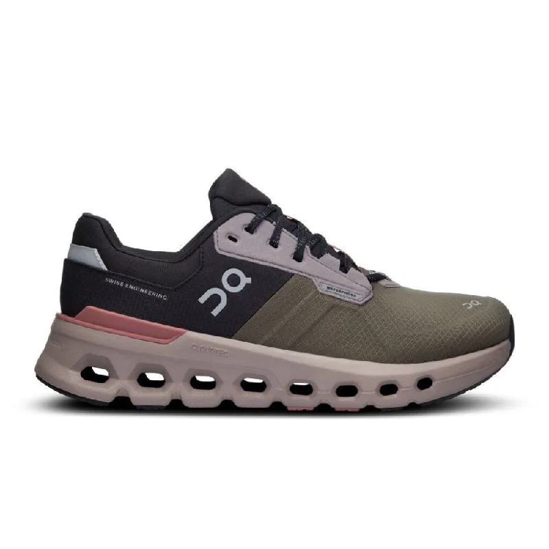 On Women's Cloudrunner 2 Waterproof - Olive/Mahogany