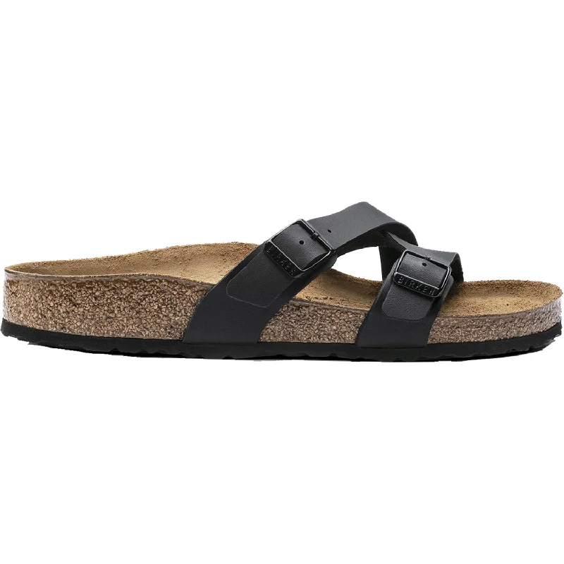 Women's Birkenstock Yao Black Birko-Flor