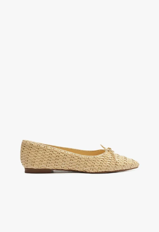 Arissa Straw Ballet Flat