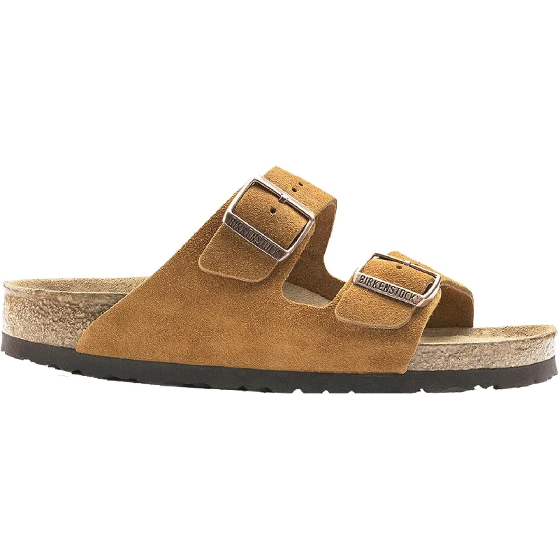 Unisex Birkenstock Arizona Soft Footbed Mink Suede