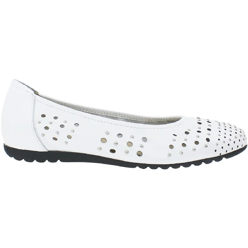 Women's Sabrinas London 41102 White Leather