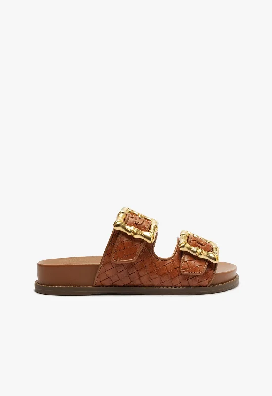 Enola Sporty Woven Leather Sandal