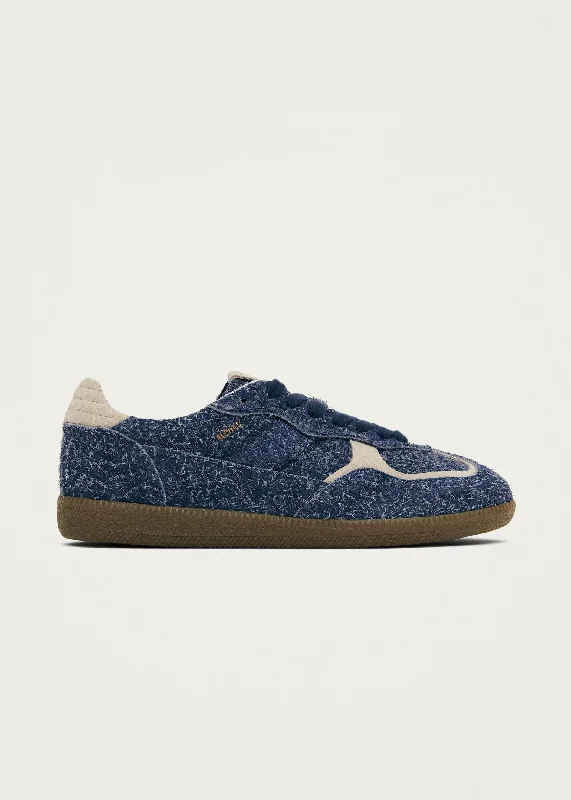 Tb.490 Rife Suede Fuzzy Blue Leather Sneakers