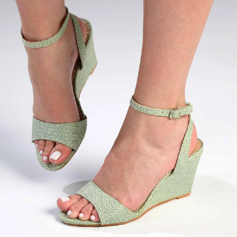 Madison Lakelynn Wedge - Sage Green