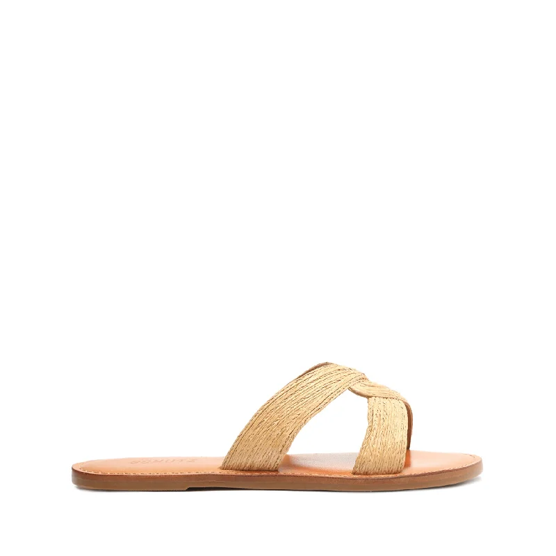 Rita Natural Raffia Sandal