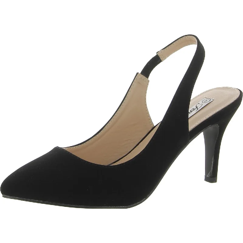 Forever Link Womens Nubuck Slingback Pumps