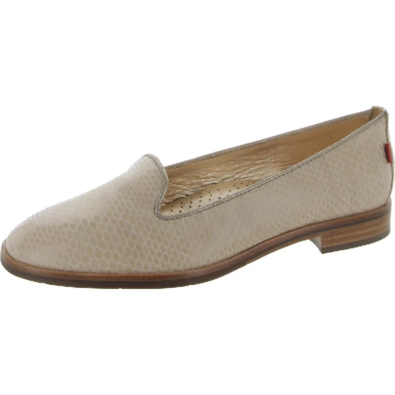 Marc Joseph Womens Columbus CR Leather Snake Loafers