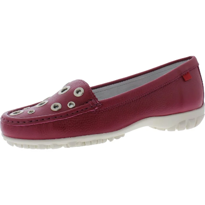 Marc Joseph Womens Mott St. Leather Grommet Loafers