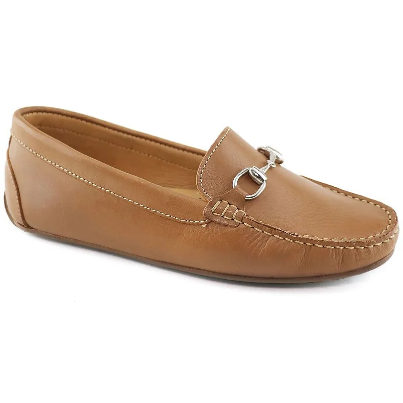 Marc Joseph Womens Sarasota Leather Flat Moccasins