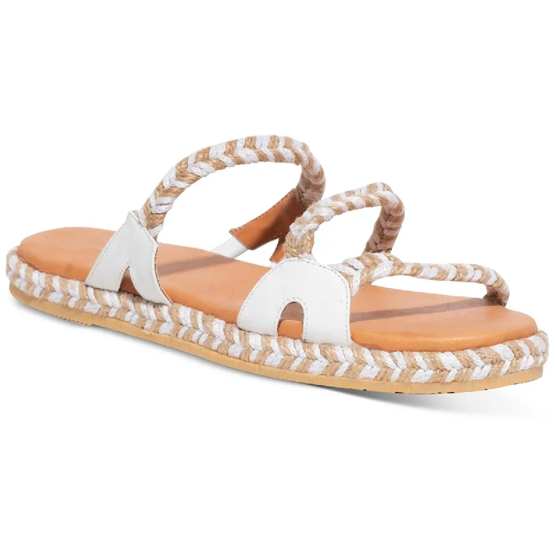 Silvia Cobos Womens Camino Leather Slip On Slide Sandals