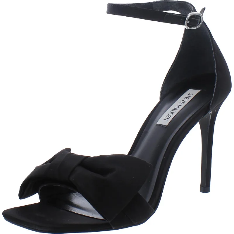 Steve Madden Womens Trusty Satin Stiletto Heels