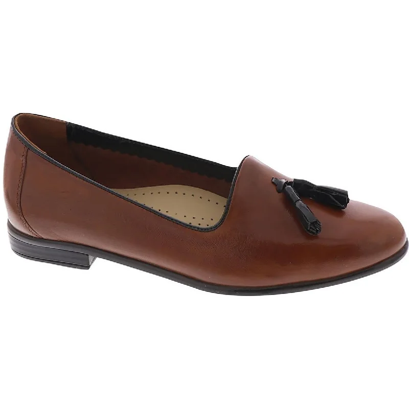 Trotters Womens LIZ TASSEL Faux Leather Casual Slip-On Shoes